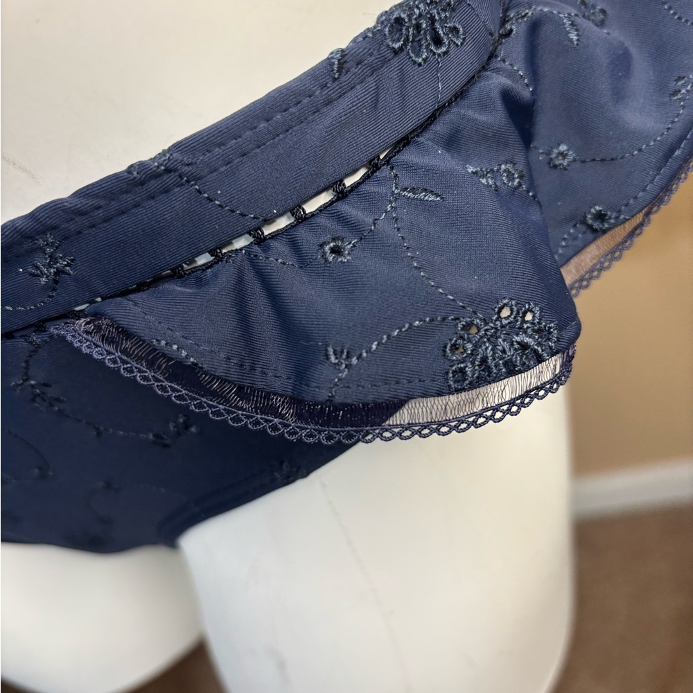 Jonathan Simkhai Blue Ruffle Bikini Set - Picture 5 of 13